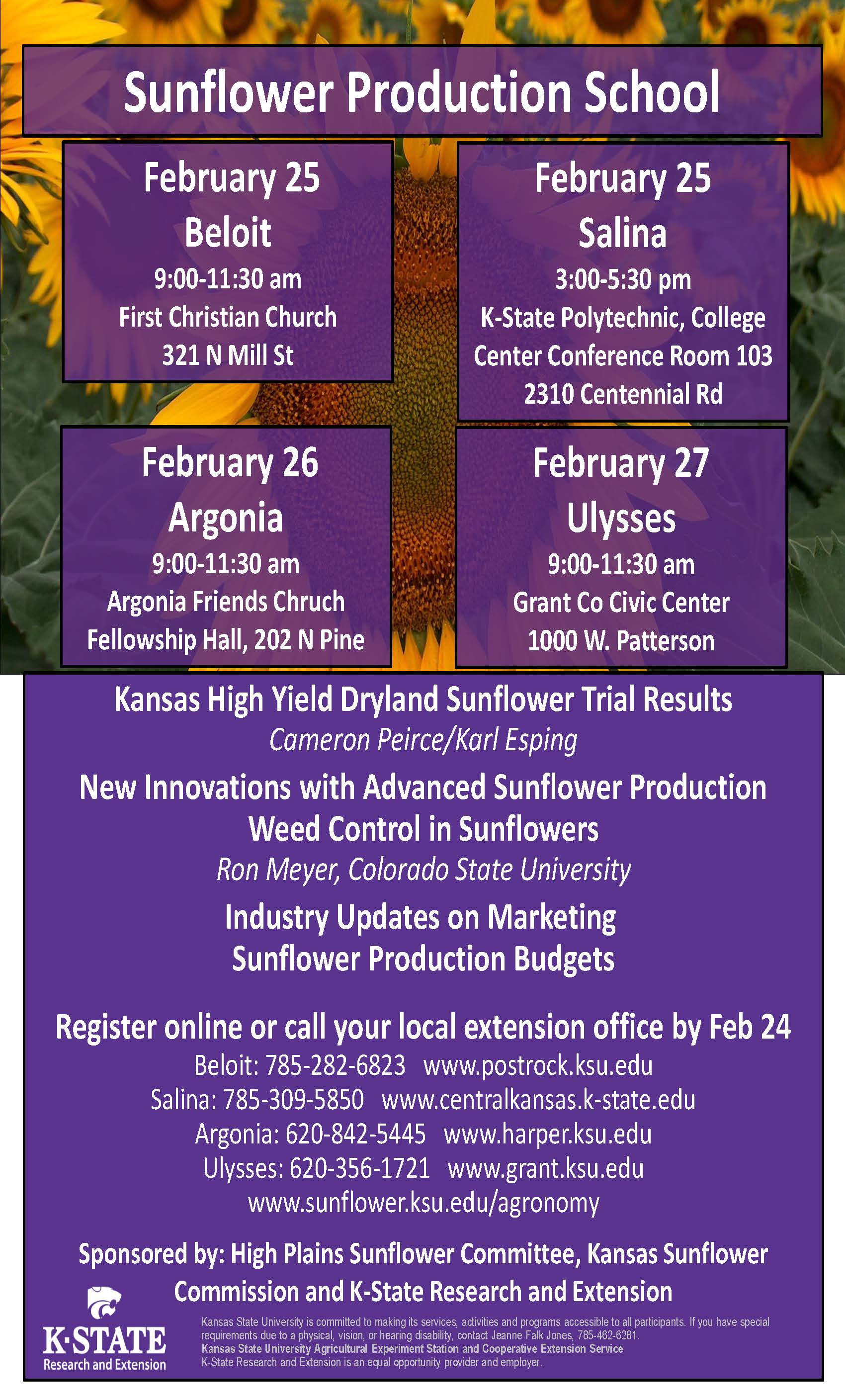 Harper County Extension Office Research and Extension Kansas State